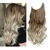 Brun til asblond med platinablond / 35 CM