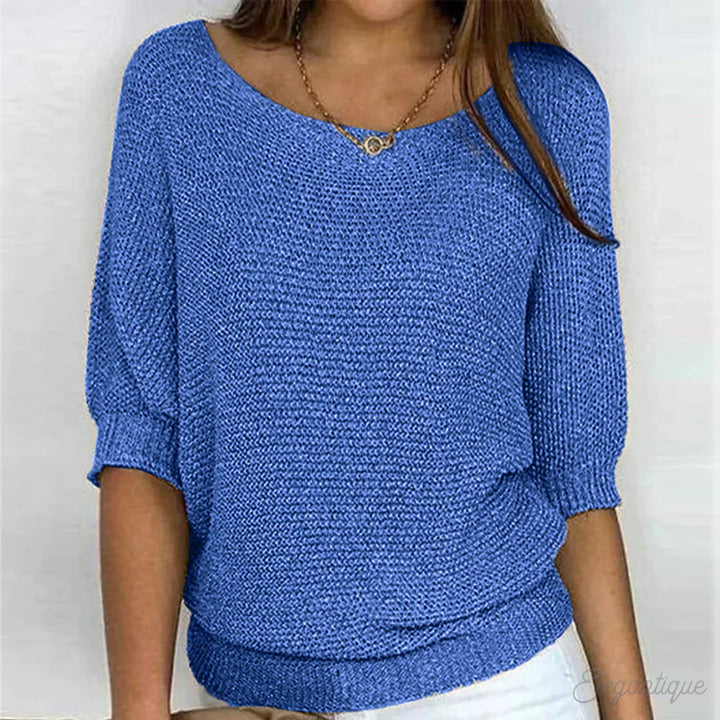 Zoey | Strikket Casual Dame Sweater – Komfortabel og Stilet Sweater