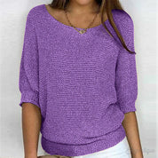Zoey | Strikket Casual Dame Sweater – Komfortabel og Stilet Sweater