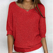 Zoey | Strikket Casual Dame Sweater – Komfortabel og Stilet Sweater