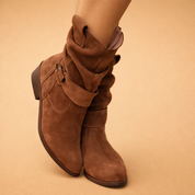 Claire | Dame Elegante Slouch Heel Støvler