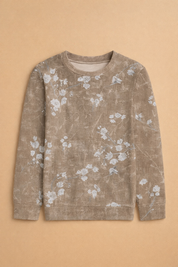 Halina | Vintage blomsterbluse med lange ærmer