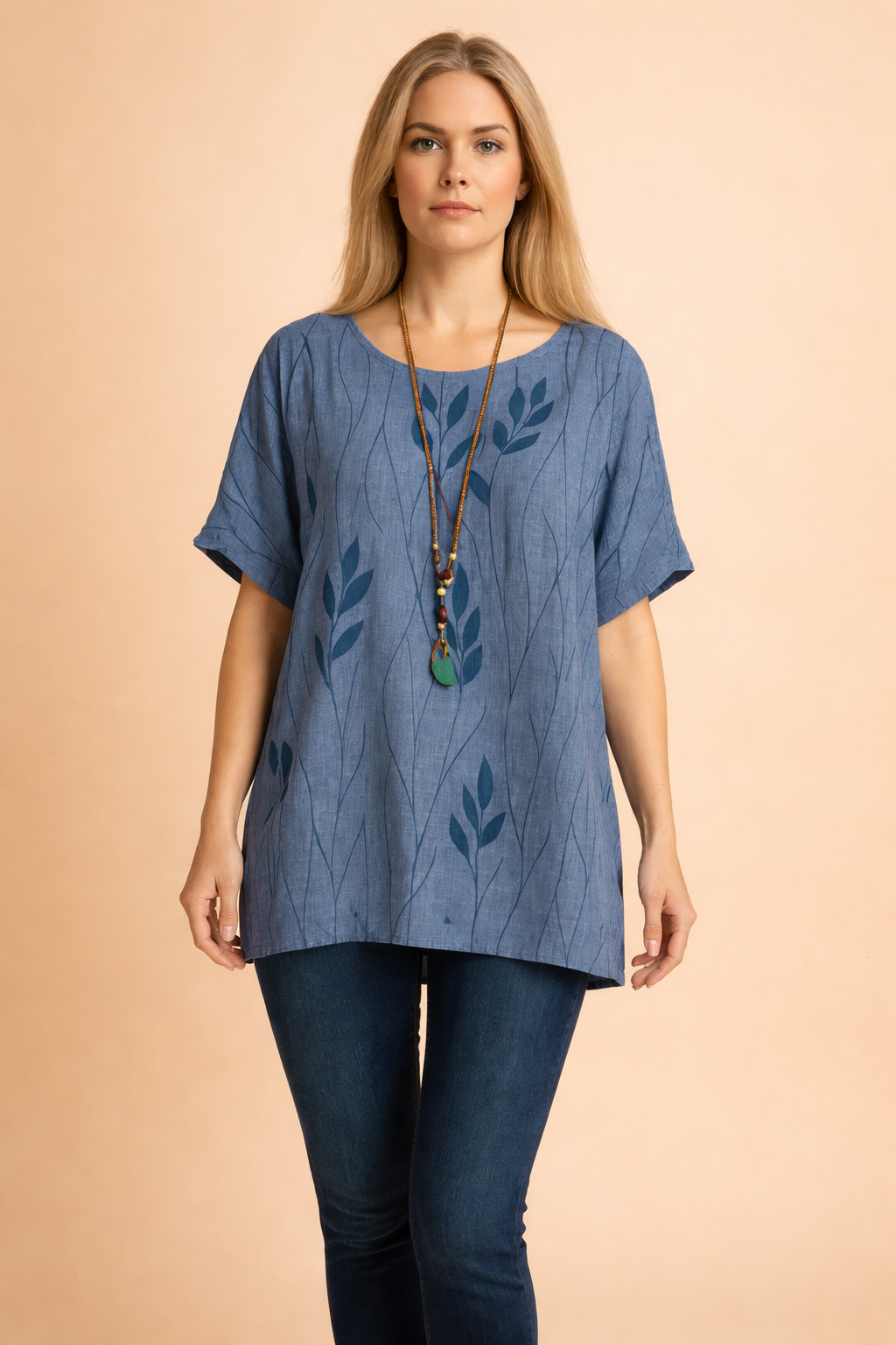 Milena | Oversized bluse med blomstermønster