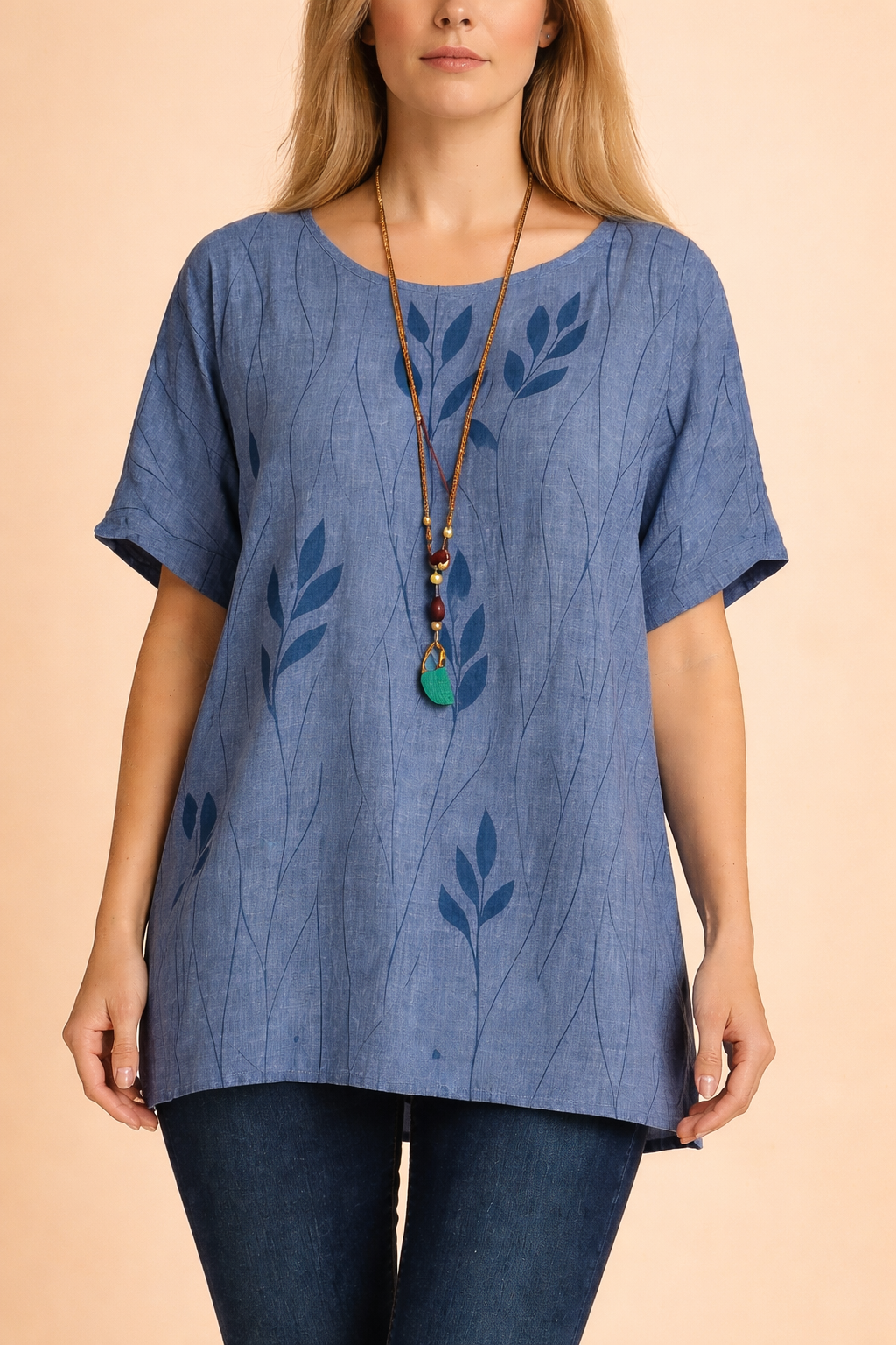Milena | Oversized bluse med blomstermønster