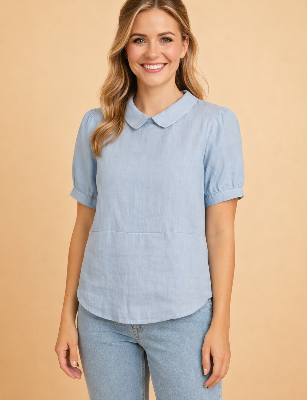 Bella | Cropped top med krave