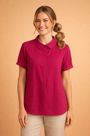 Bella | Cropped top med krave