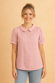 Bella | Cropped top med krave