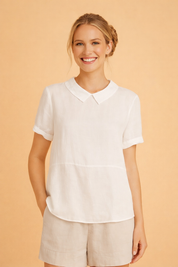 Bella | Cropped top med krave