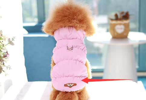 Varm vinterjakke til hunde - små og mellemstore hunde